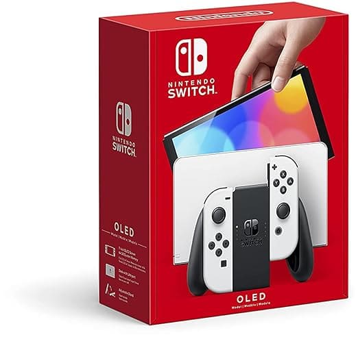 A box of the nintendo switch with two controllers.