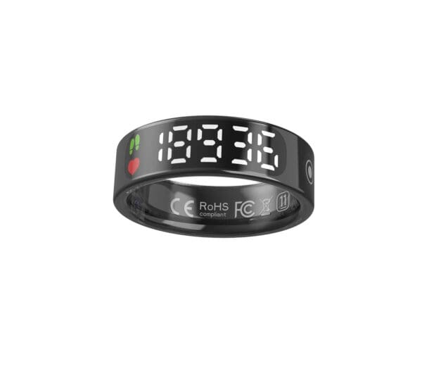 TK9 Smart Ring Health Ring - Smart Rings for Women Men, Fitness Tracker Ring with LED Display Screen